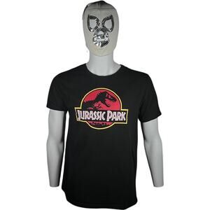Jurassic Park Retro Graphic T-Shirt - Black Classic Fit Y2K Streetwear